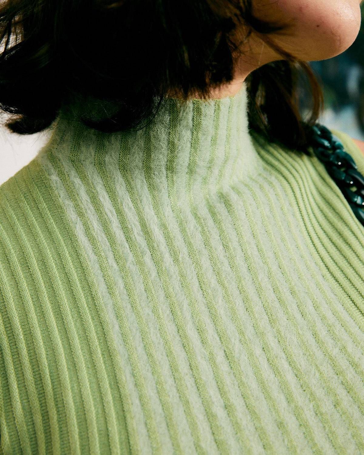 The Ribbed Turtleneck Tank Top sold by rihoas product image thumbnail 2