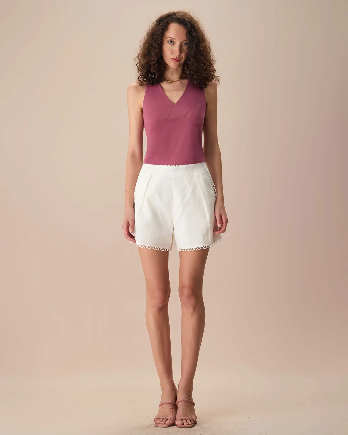 Women's Dark Red Slim Cotton Tank sold by rihoas product image thumbnail 4