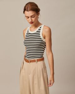 The Khaki High Waisted Pleated Straight Pants sold by rihoas