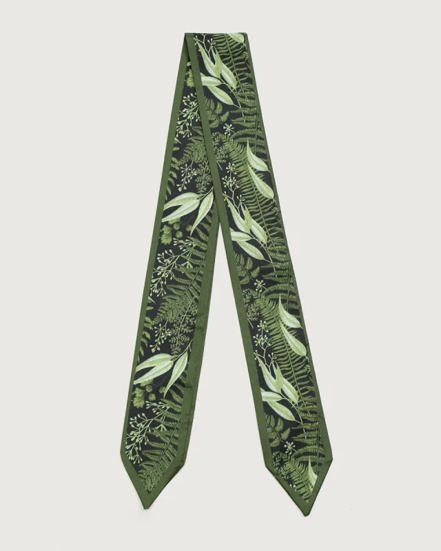 The Green Leaf Print Hair Belt made by rihoas