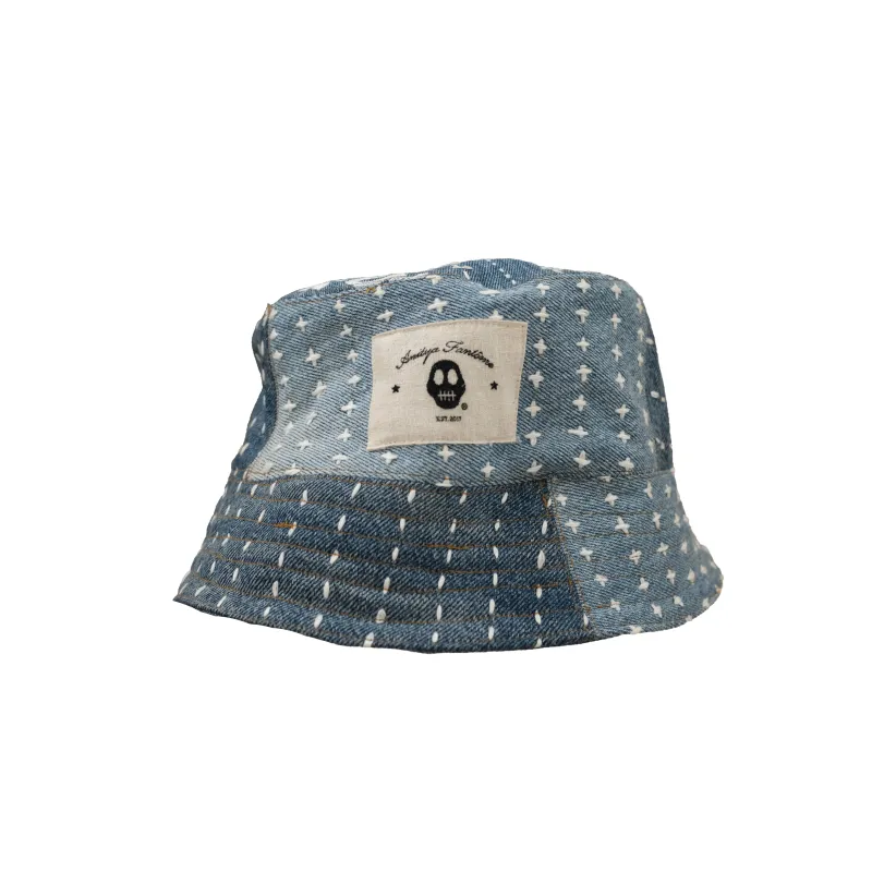 Sashiko Denim Bucket Hat made by ANITYA FANTOME
