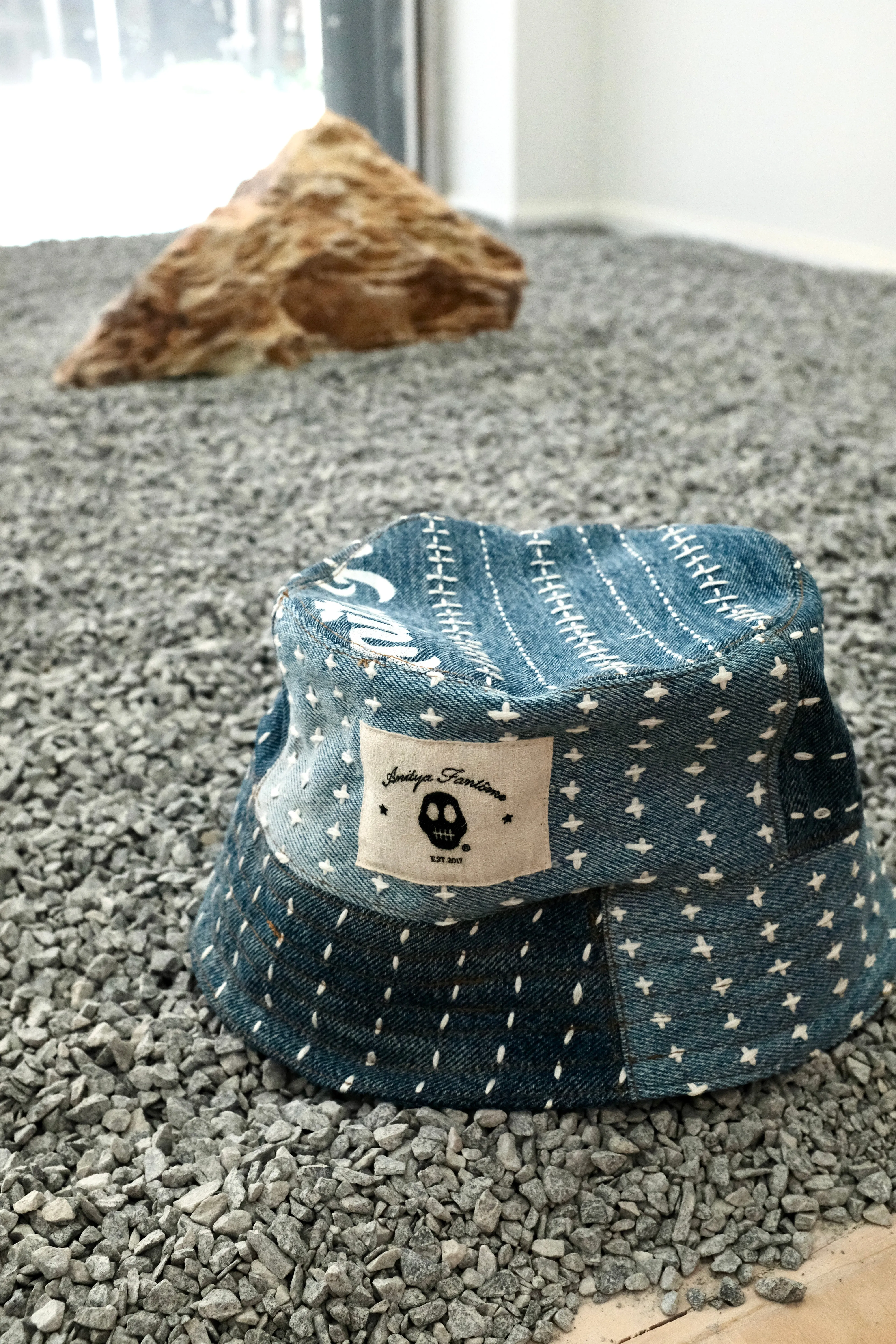 Sashiko Denim Bucket Hat sold by ANITYA FANTOME product image thumbnail 2