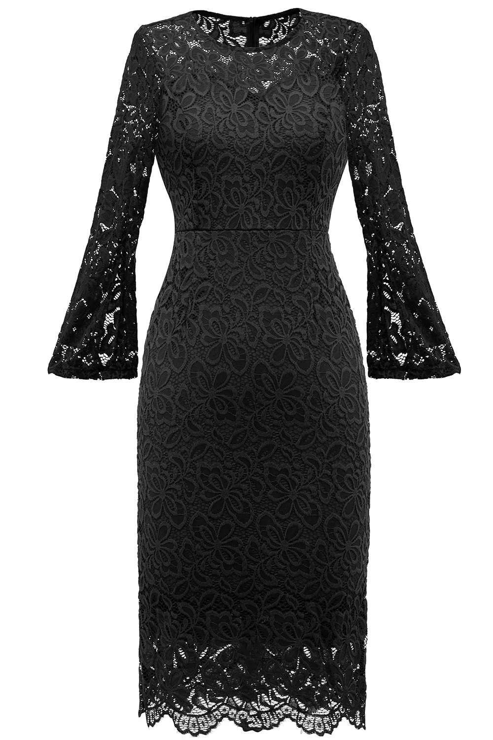 Navy Bodycon Lace Formal Dress sold by Zapaka product image thumbnail 5