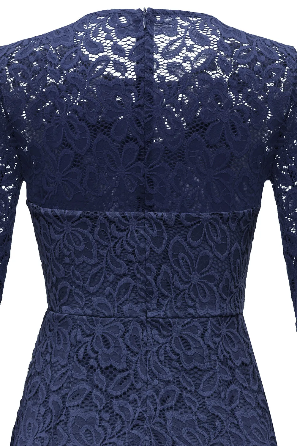 Navy Bodycon Lace Formal Dress sold by Zapaka product image thumbnail 4