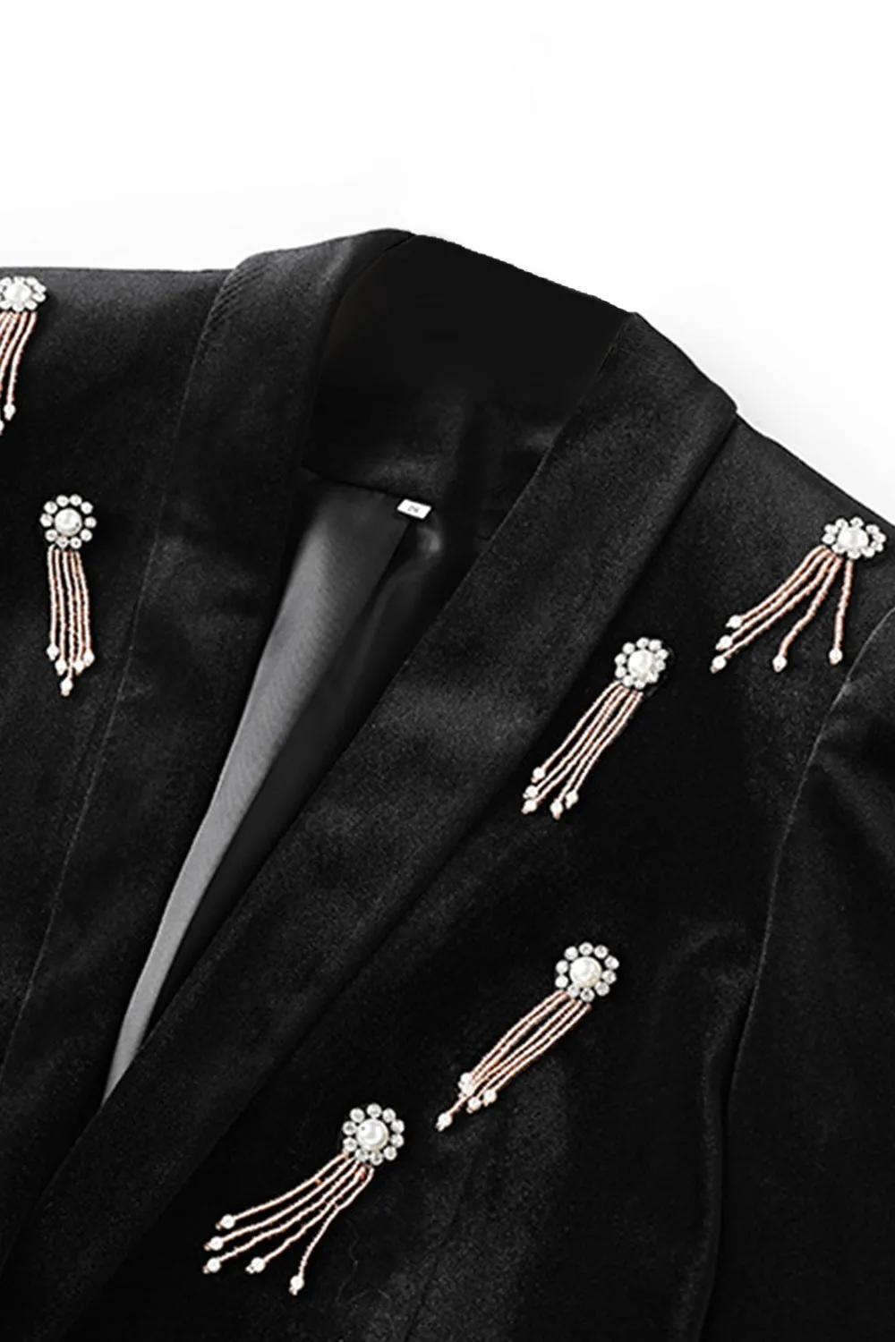 Black 2 Piece Shawl Lapel Women Party Suits sold by Zapaka product image thumbnail 3