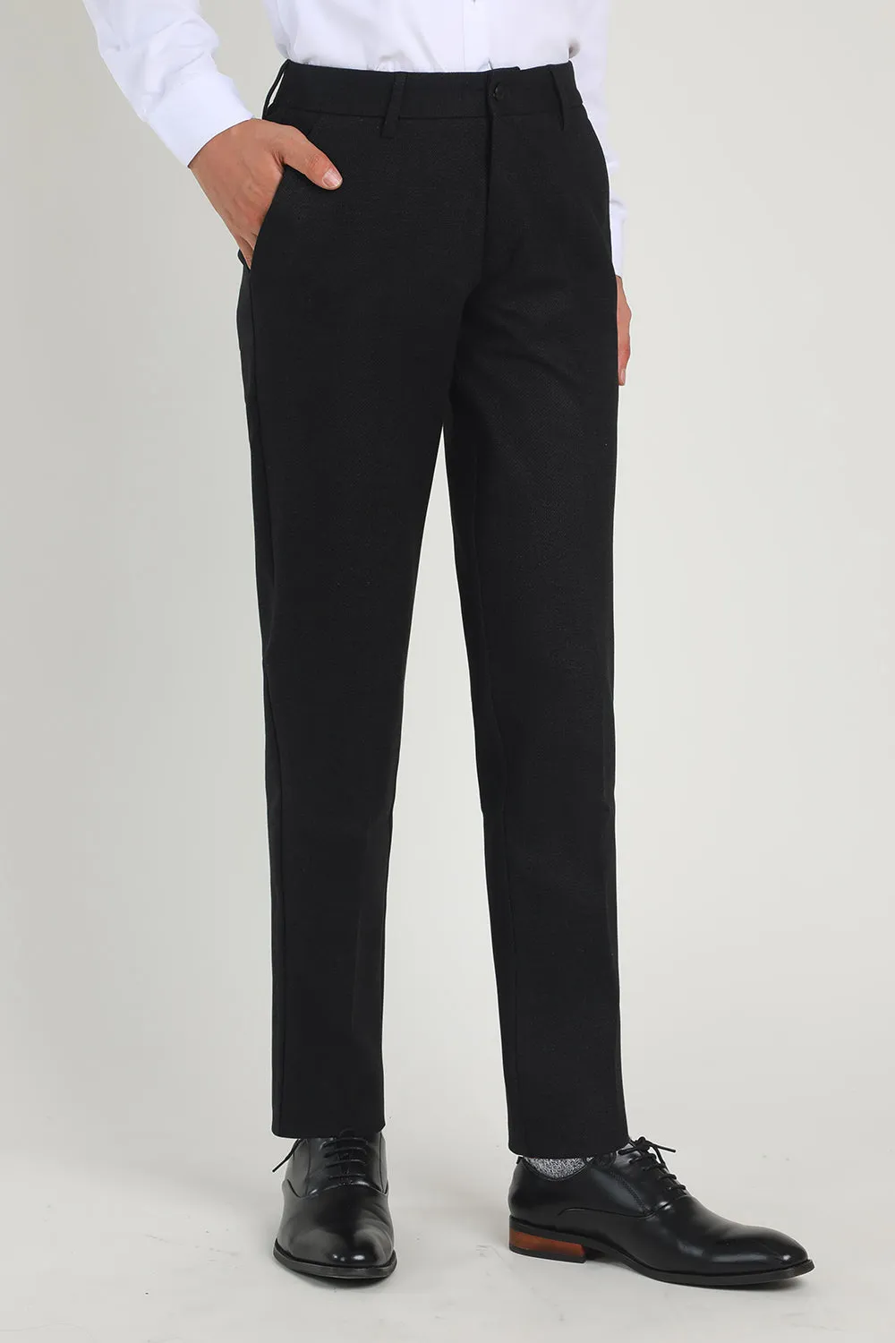 Black Straight Leg Men's Suits Pants sold by Zapaka product image thumbnail 3