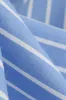 Blue Striped Vintage Dress with Short Sleeves sold by Zapaka