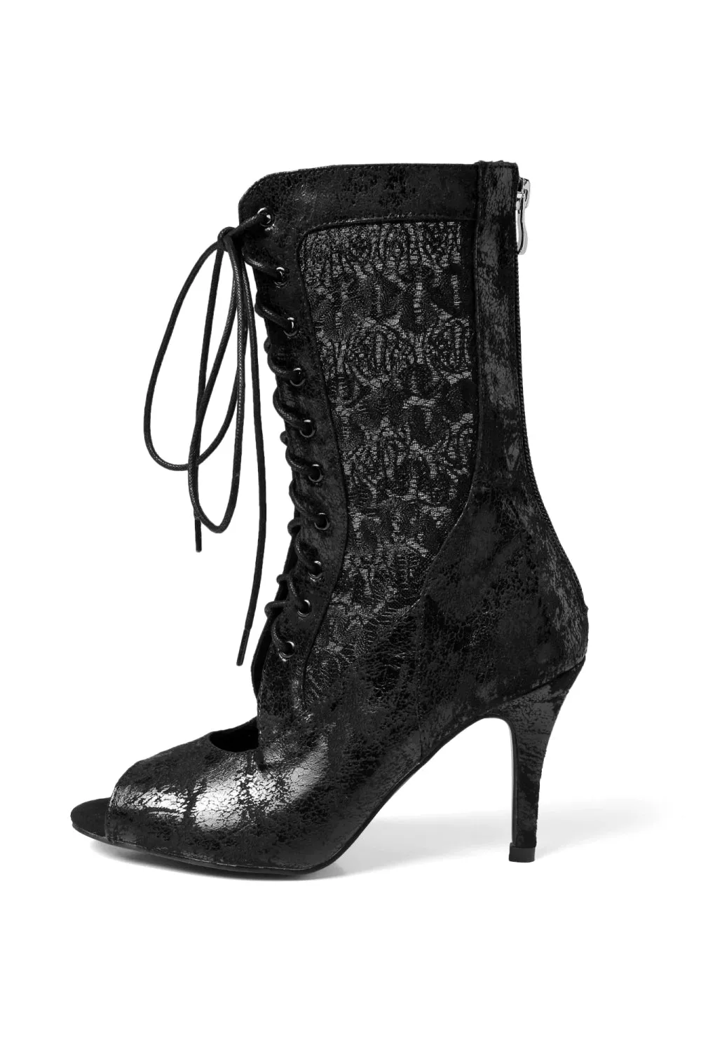 Black Open Toed Stiletto Heel Shoes sold by Zapaka product image thumbnail 4