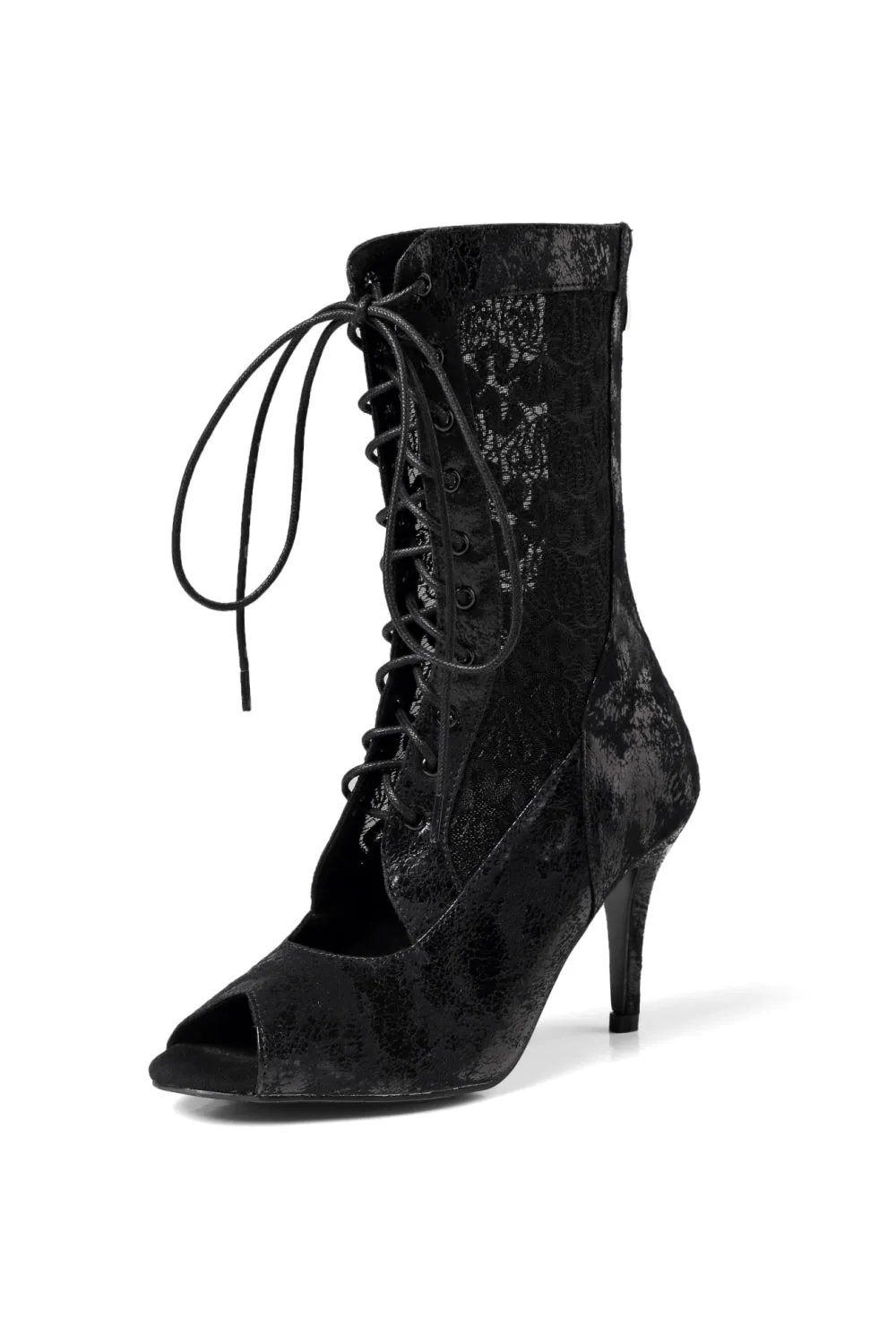 Black Open Toed Stiletto Heel Shoes sold by Zapaka product image thumbnail 2