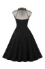 Black A Line Vintage 1950s Dress with Buttons sold by Zapaka