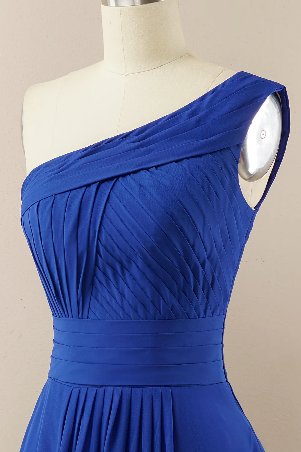 Chiffon One Shoulder Bridesmaid Dress sold by Zapaka product image thumbnail 3