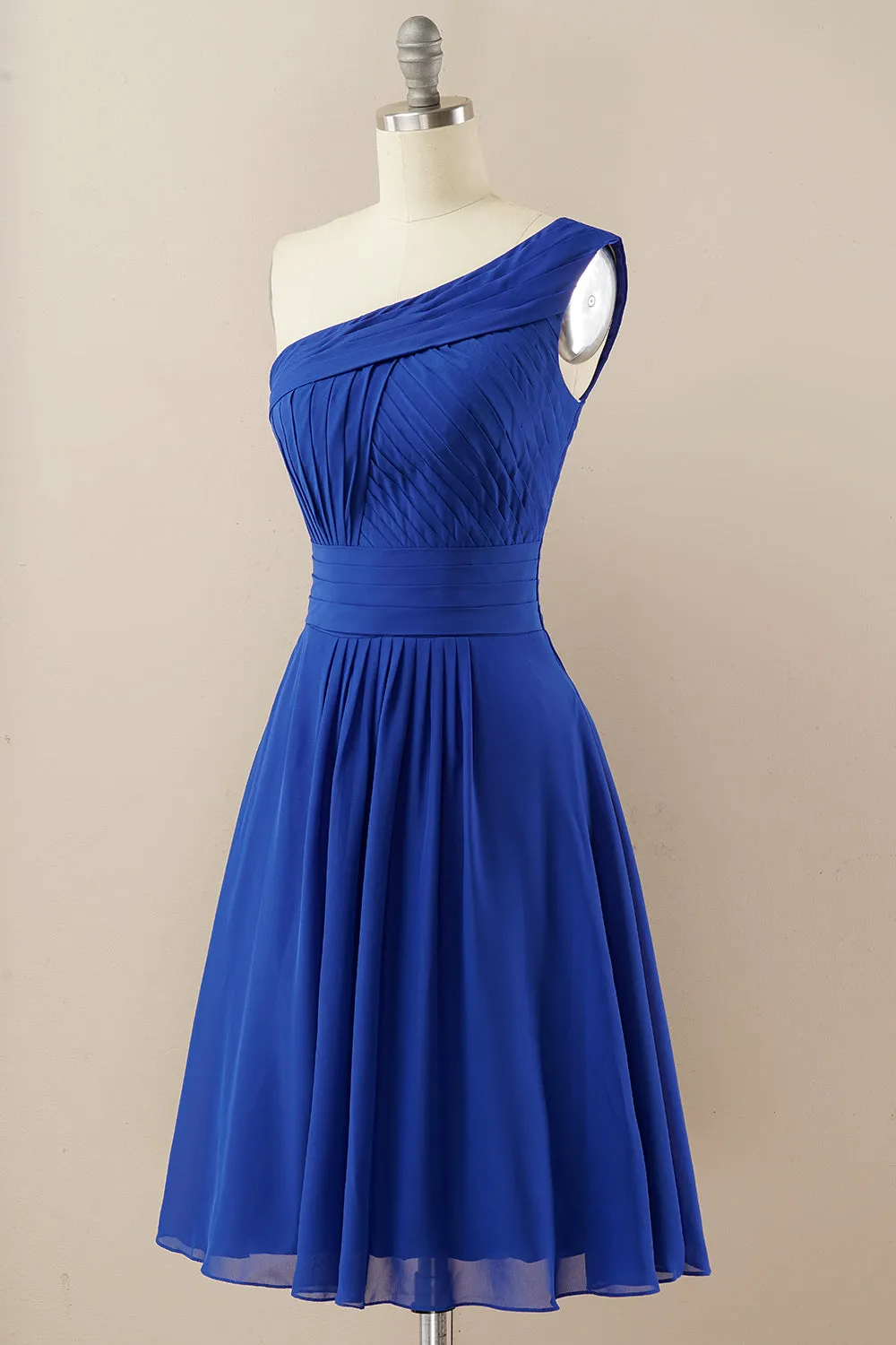 Chiffon One Shoulder Bridesmaid Dress sold by Zapaka product image thumbnail 5