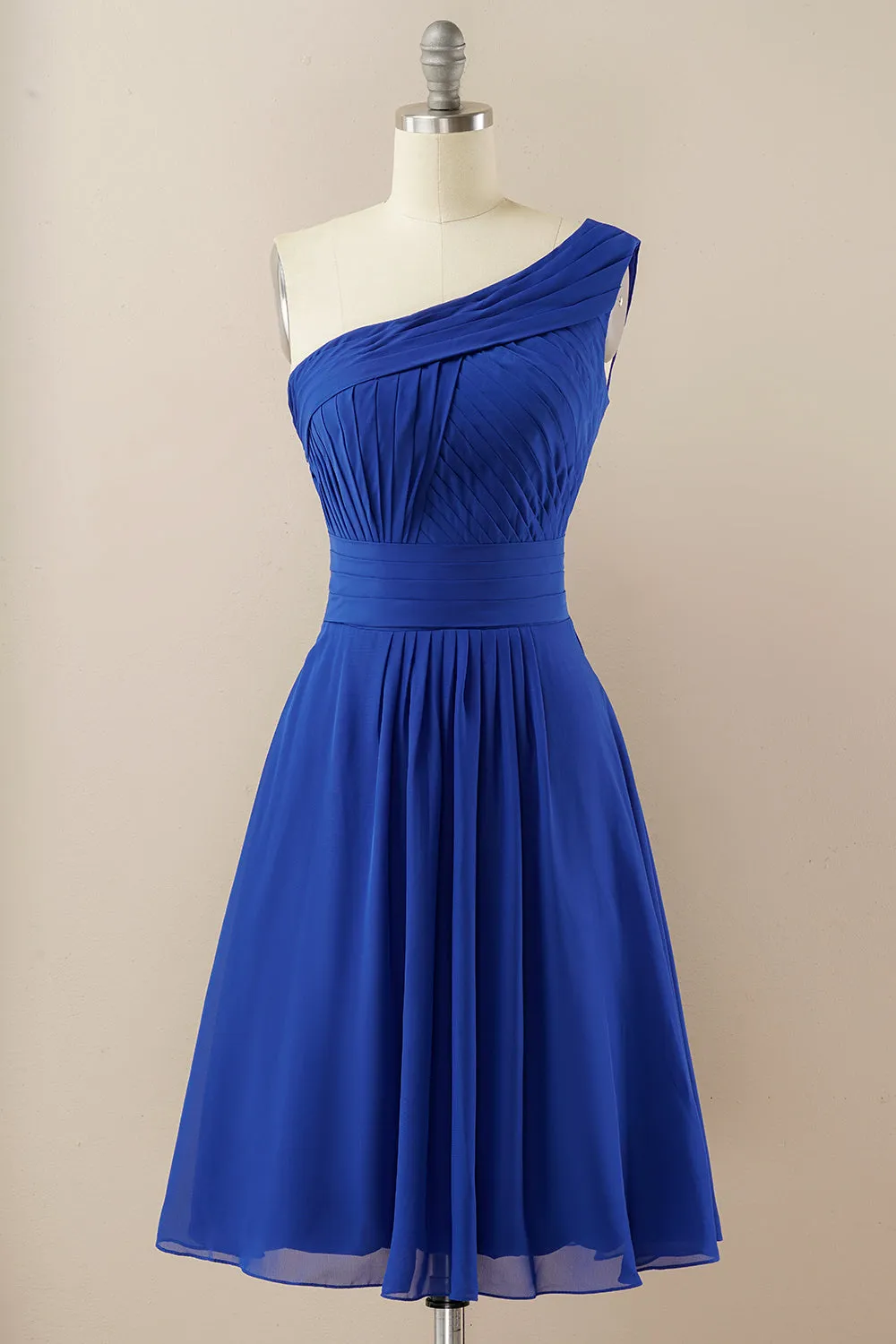 Chiffon One Shoulder Bridesmaid Dress sold by Zapaka