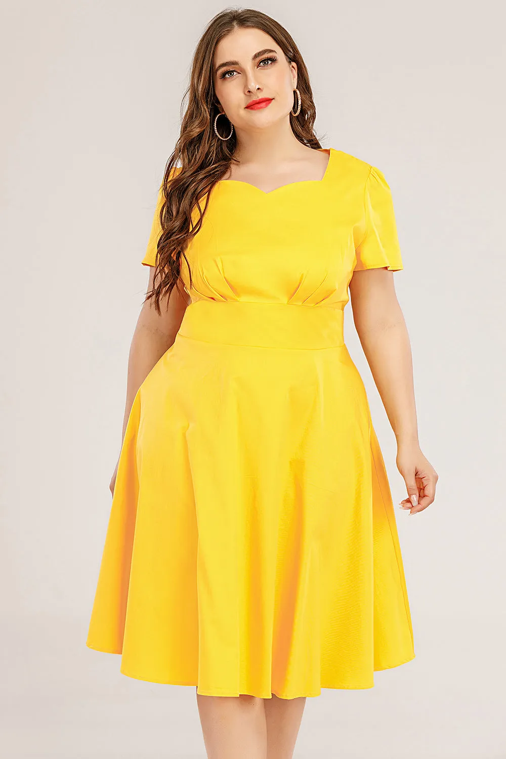 Plus Size 50s Swing Dress sold by Zapaka product image thumbnail 4