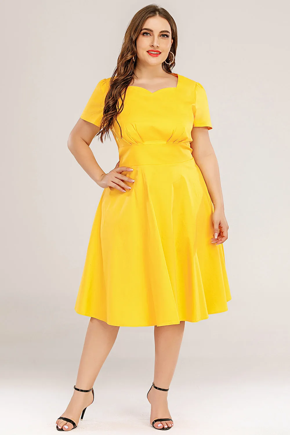 Plus Size 50s Swing Dress sold by Zapaka