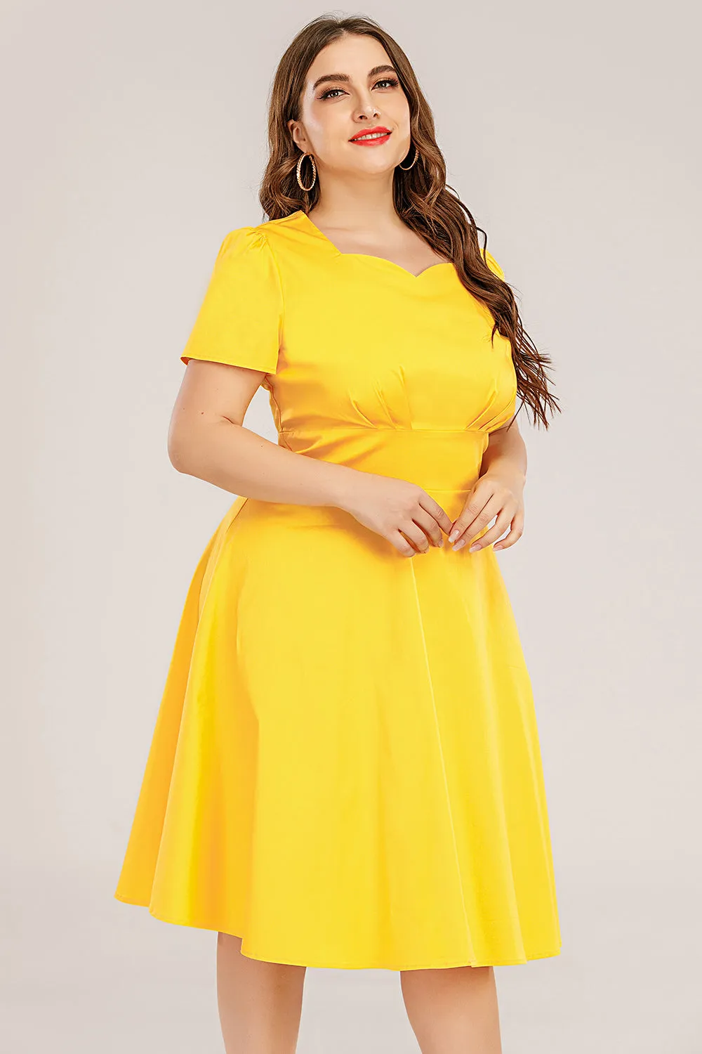 Plus Size 50s Swing Dress sold by Zapaka product image thumbnail 5