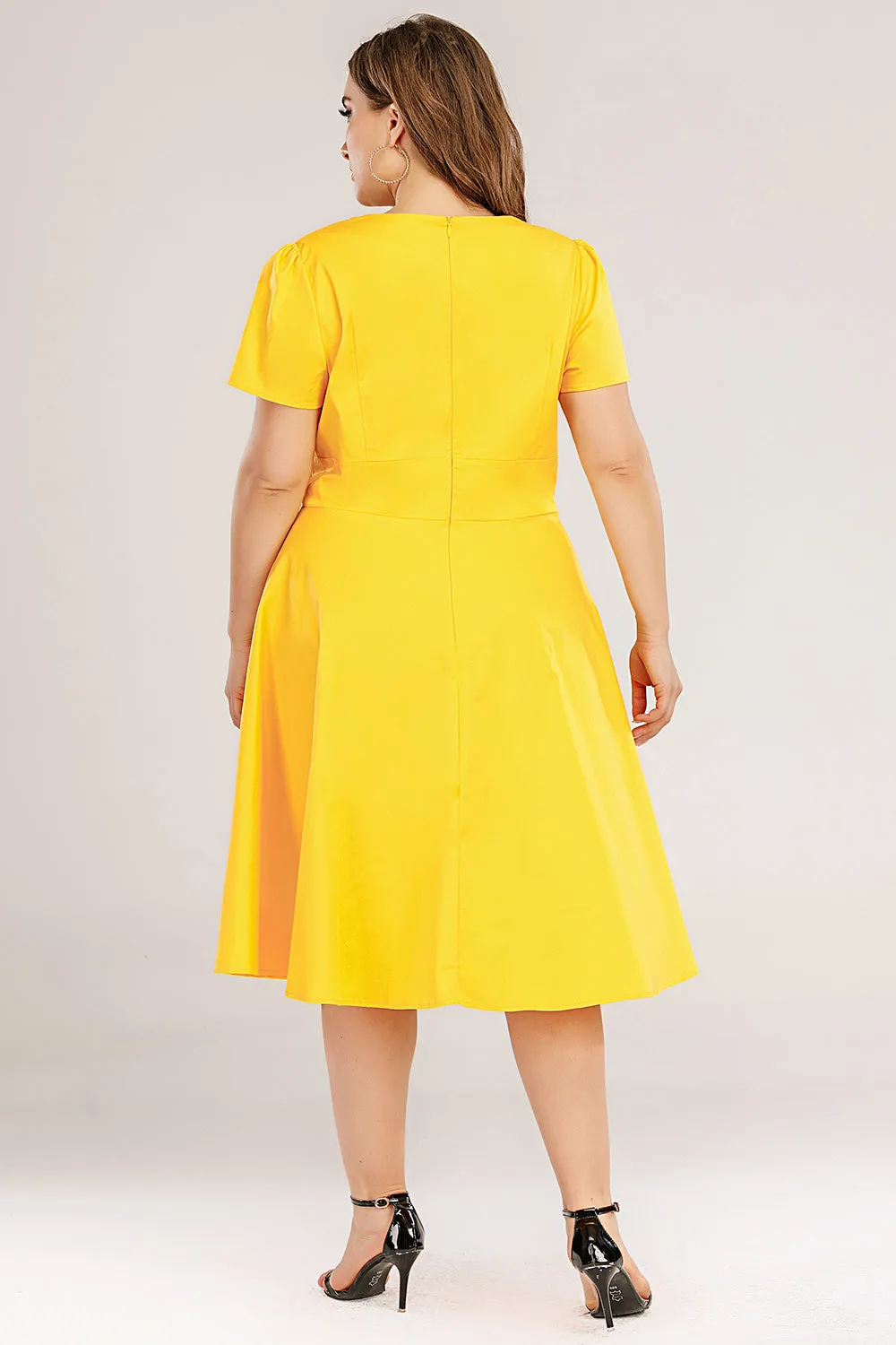 Plus Size 50s Swing Dress sold by Zapaka product image thumbnail 2