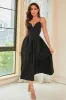 Spaghetti Straps Satin Little Back Dress sold by Zapaka