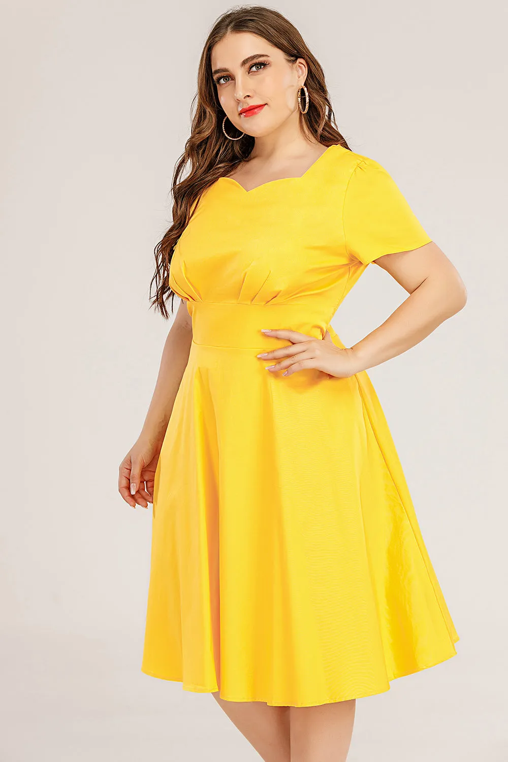 Plus Size 50s Swing Dress sold by Zapaka product image thumbnail 3