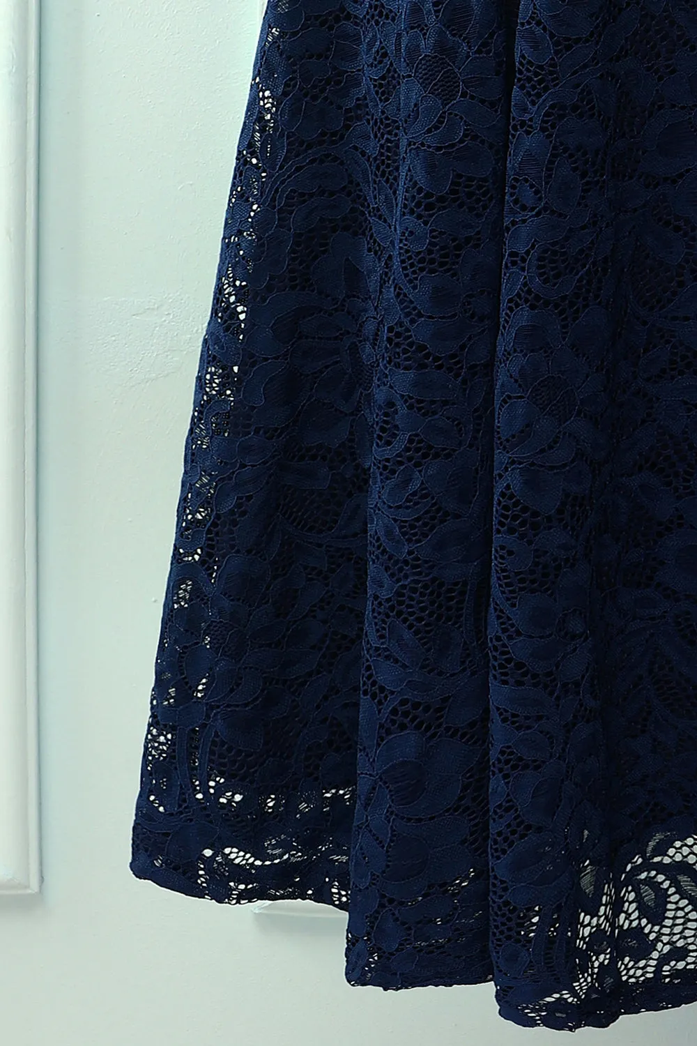 Navy Midi Lace Dress sold by Zapaka product image thumbnail 4