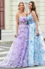Gorgeous A Line Spaghetti Straps Lilac Long Prom Dress with 3D Flowers sold by Zapaka