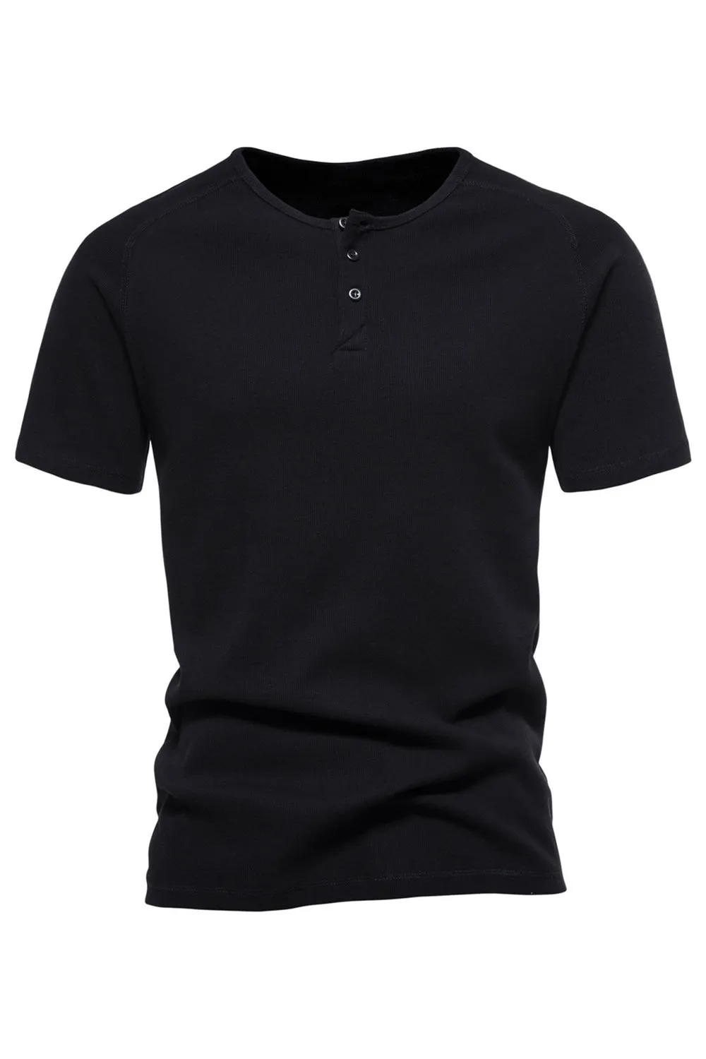 Black Cotton Crewneck Short Sleeves Men's Polo Short sold by Zapaka