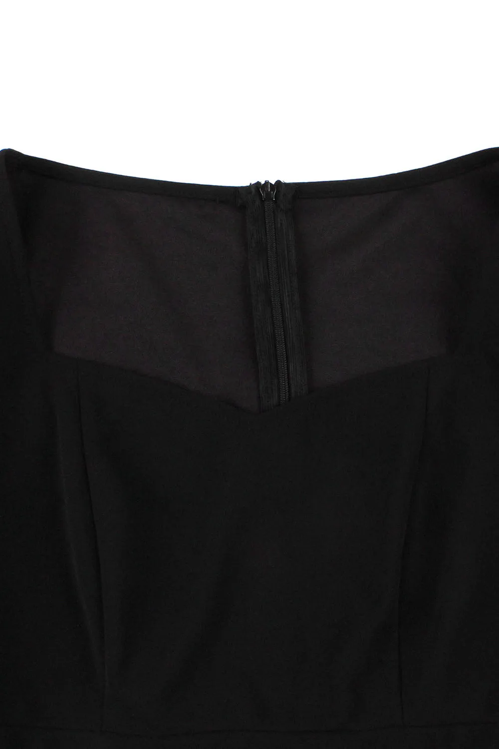 Black Swing 1950s Dress with Short Sleeves sold by Zapaka product image thumbnail 3