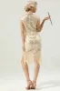 Gold Sequin Fringe Flapper 1920s Dress(Does not contain cape) sold by Zapaka