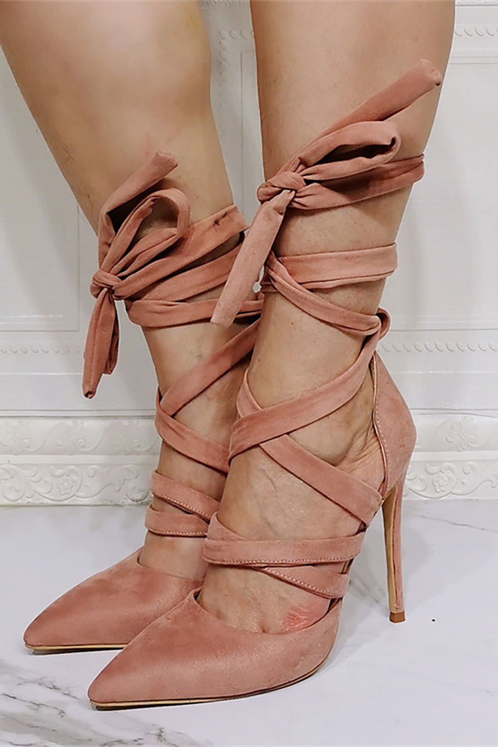 Strappy Stiletto Pointed Toe High Heels sold by Zapaka