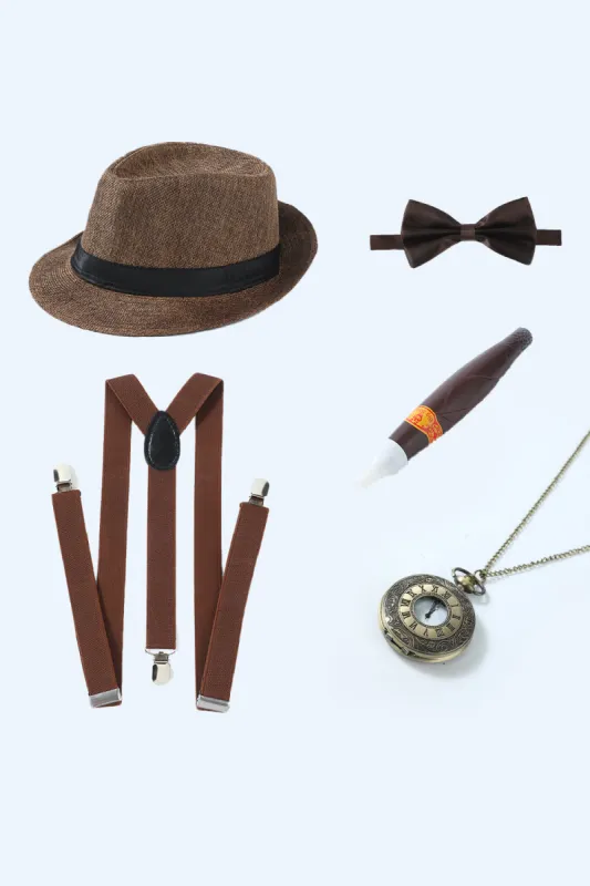 Coffee 1920s Accessories Set for Men sold by Zapaka
