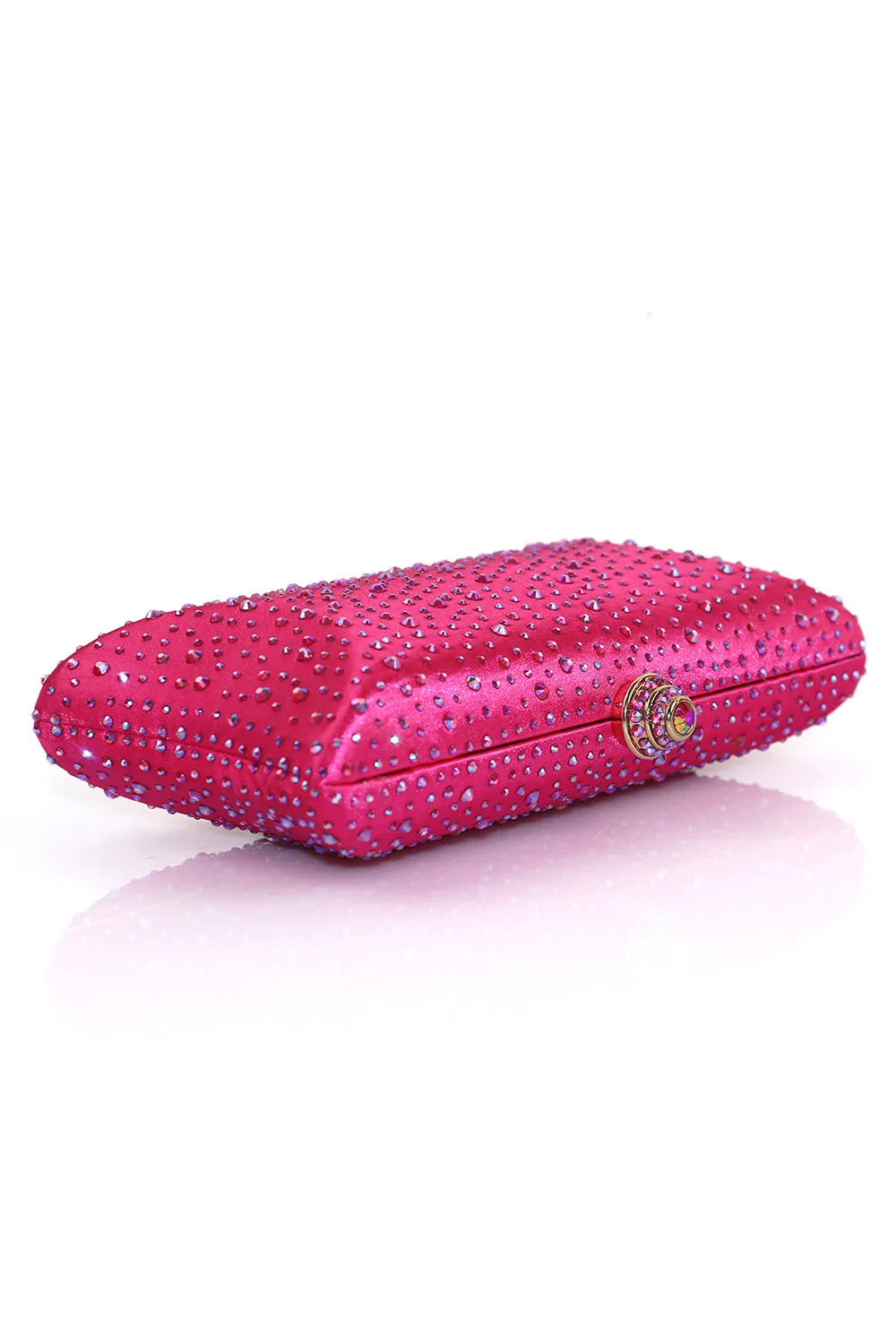 Sparkly Fuchsia Rhinestone Evening Party Handbag sold by Zapaka product image thumbnail 2