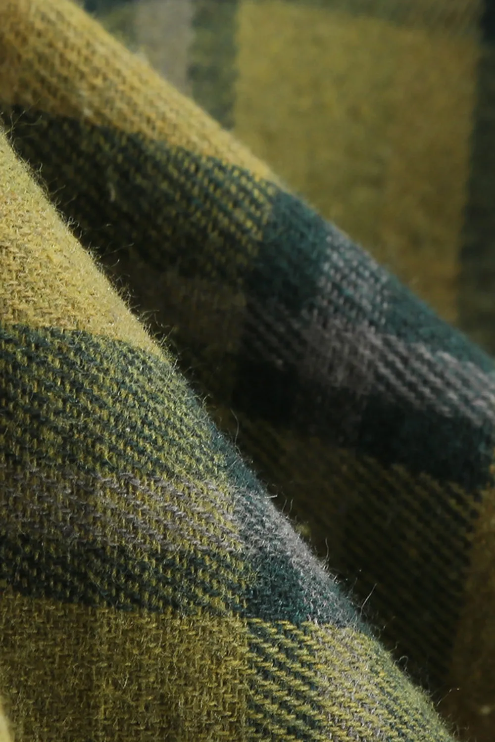 Off The Shoulder Green Grid Vintage 1950s Dress sold by Zapaka product image thumbnail 5