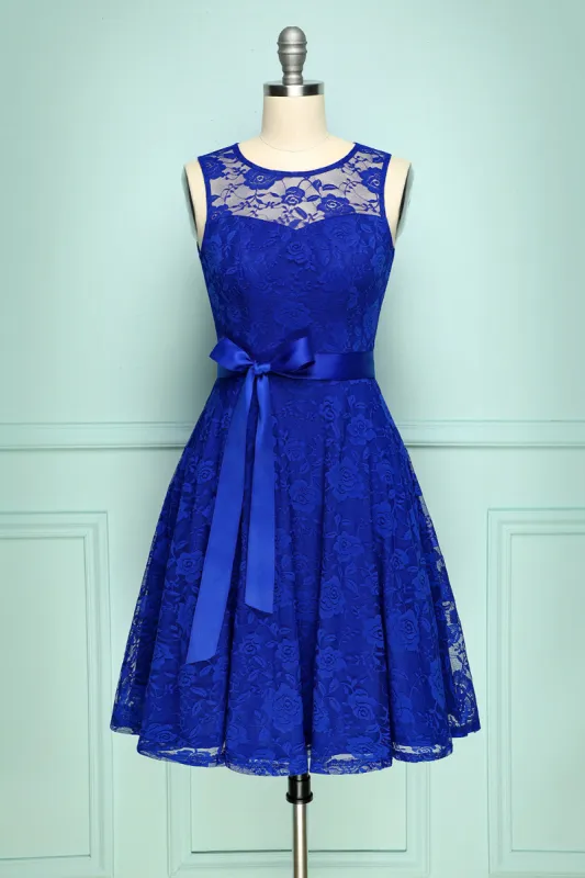 Lace Royal Blue Dress sold by Zapaka