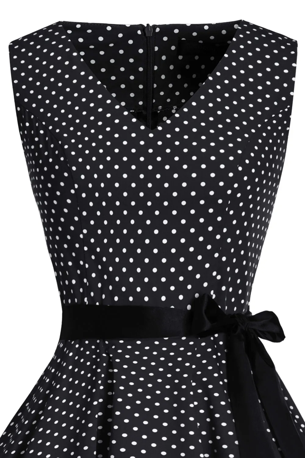 V Neck Dots 1950s Swing Dresses sold by Zapaka product image thumbnail 3