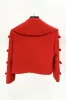 Red Peak Lapel Women Party Blazer sold by Zapaka