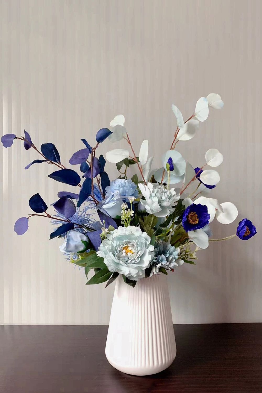 Blue Faux Wedding Handing Flowers(Vase not Included) sold by Zapaka product image thumbnail 3