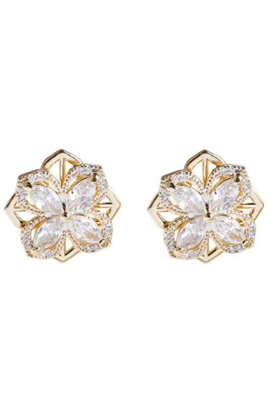 Four Leaf Clover Beading Earring made by Zapaka