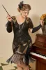 Golden Sequin Fringes Plus size 1920s Dress sold by Zapaka