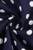 Navy V-Neck Polka Dots 1950s Swing Dress sold by Zapaka