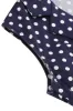 Navy V-Neck Polka Dots 1950s Swing Dress sold by Zapaka