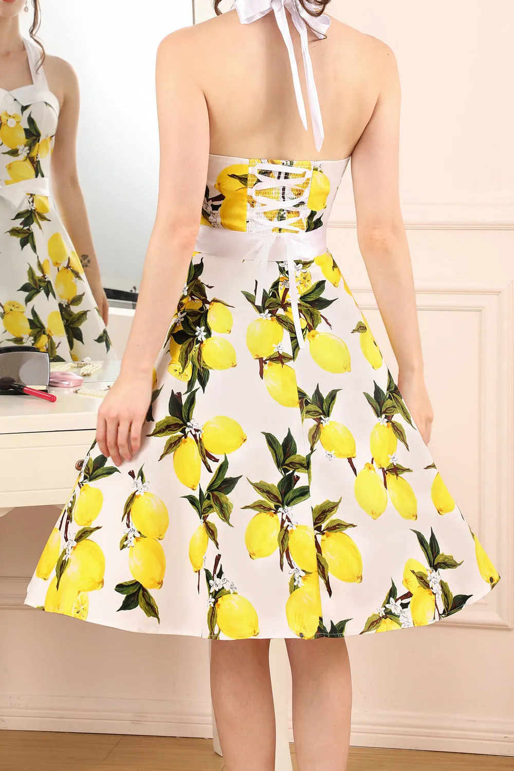Lemon Halter Dress sold by Zapaka product image thumbnail 2