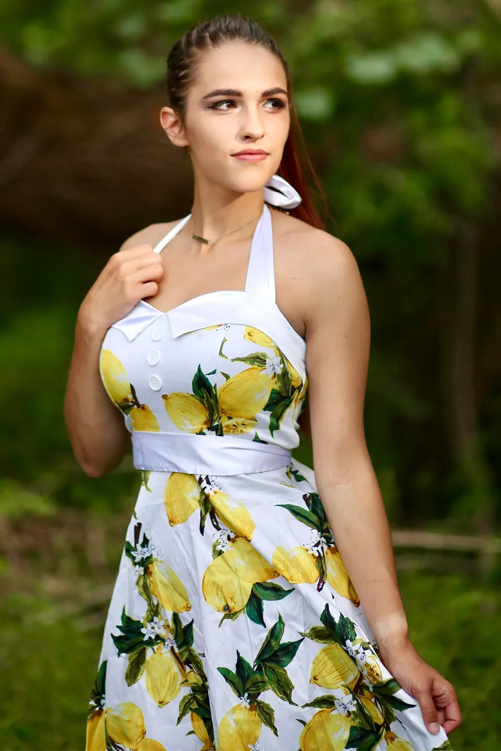 Lemon Halter Dress sold by Zapaka product image thumbnail 4