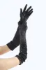 Black Party Gloves With Beadings sold by Zapaka