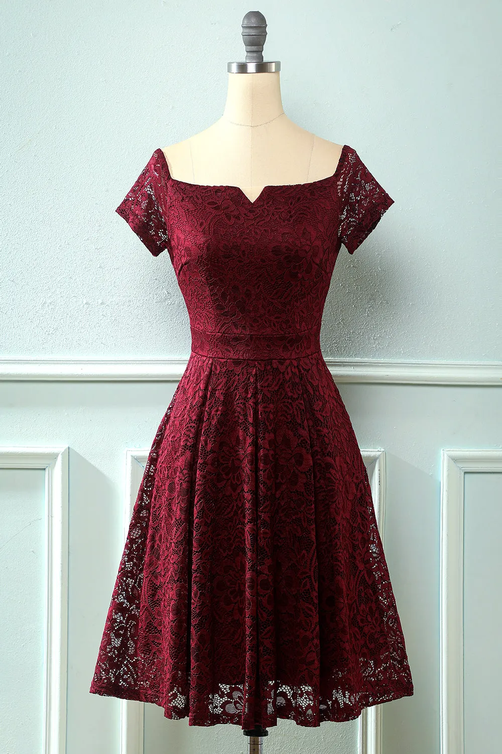 White Off the Shoulder Lace Party Dress sold by Zapaka product image thumbnail 5