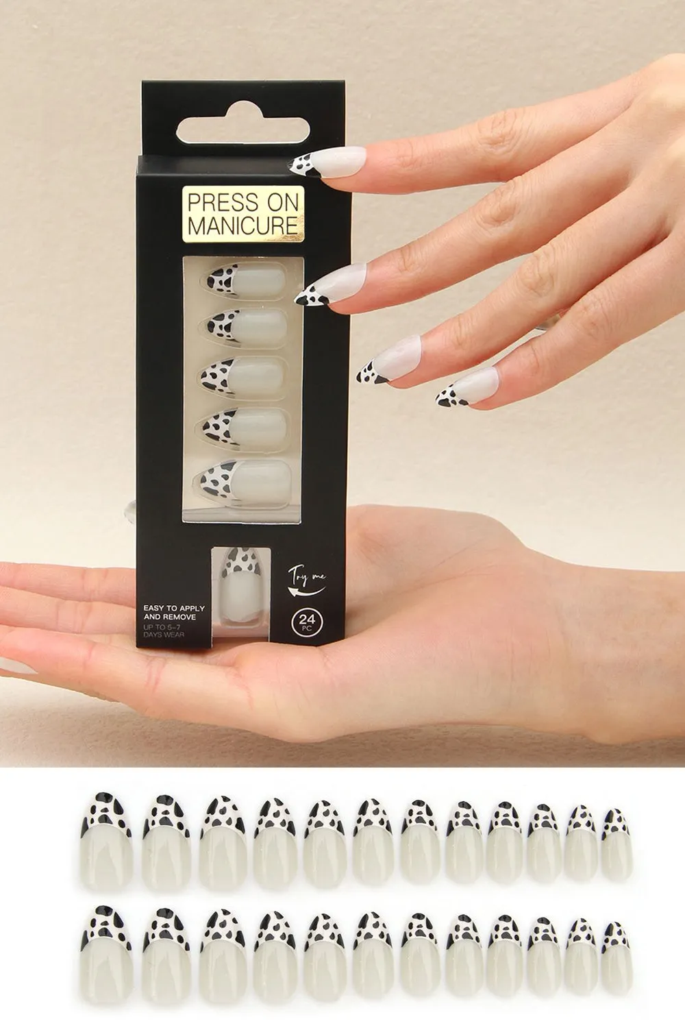 24 Pcs Press On Nails Leopard Printed False Nail sold by Zapaka product image thumbnail 3