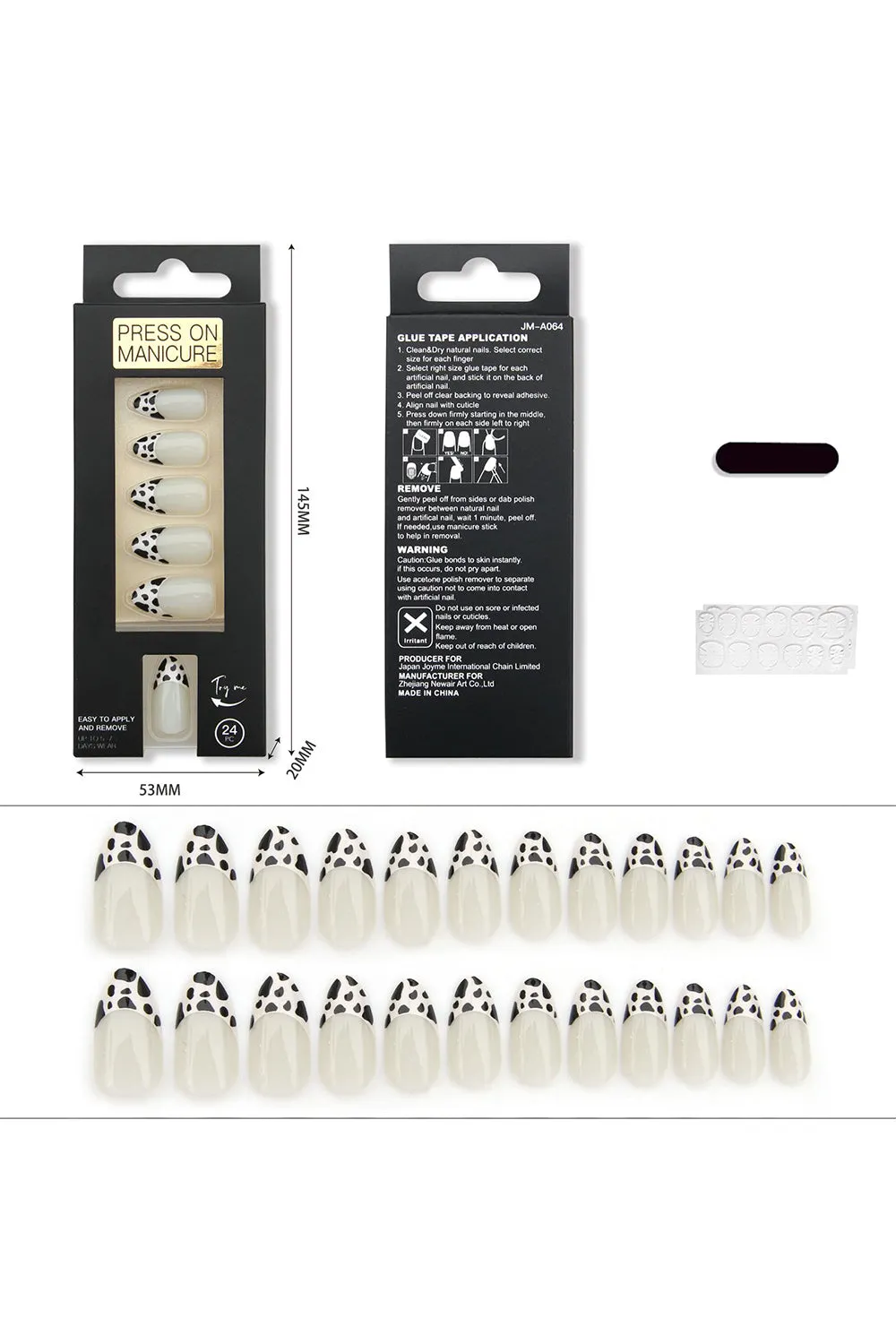 24 Pcs Press On Nails Leopard Printed False Nail sold by Zapaka product image thumbnail 4