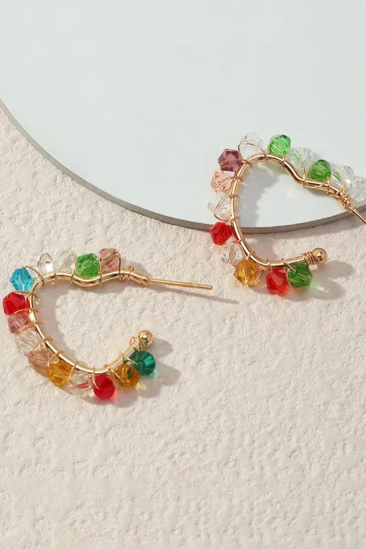 Colorful Beaded Earrings sold by Zapaka