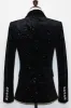 Sparkly Black Sequins Double Breasted Women Party Blazer sold by Zapaka