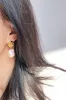 Shaped Pearl Rose Stud Earrings sold by Zapaka