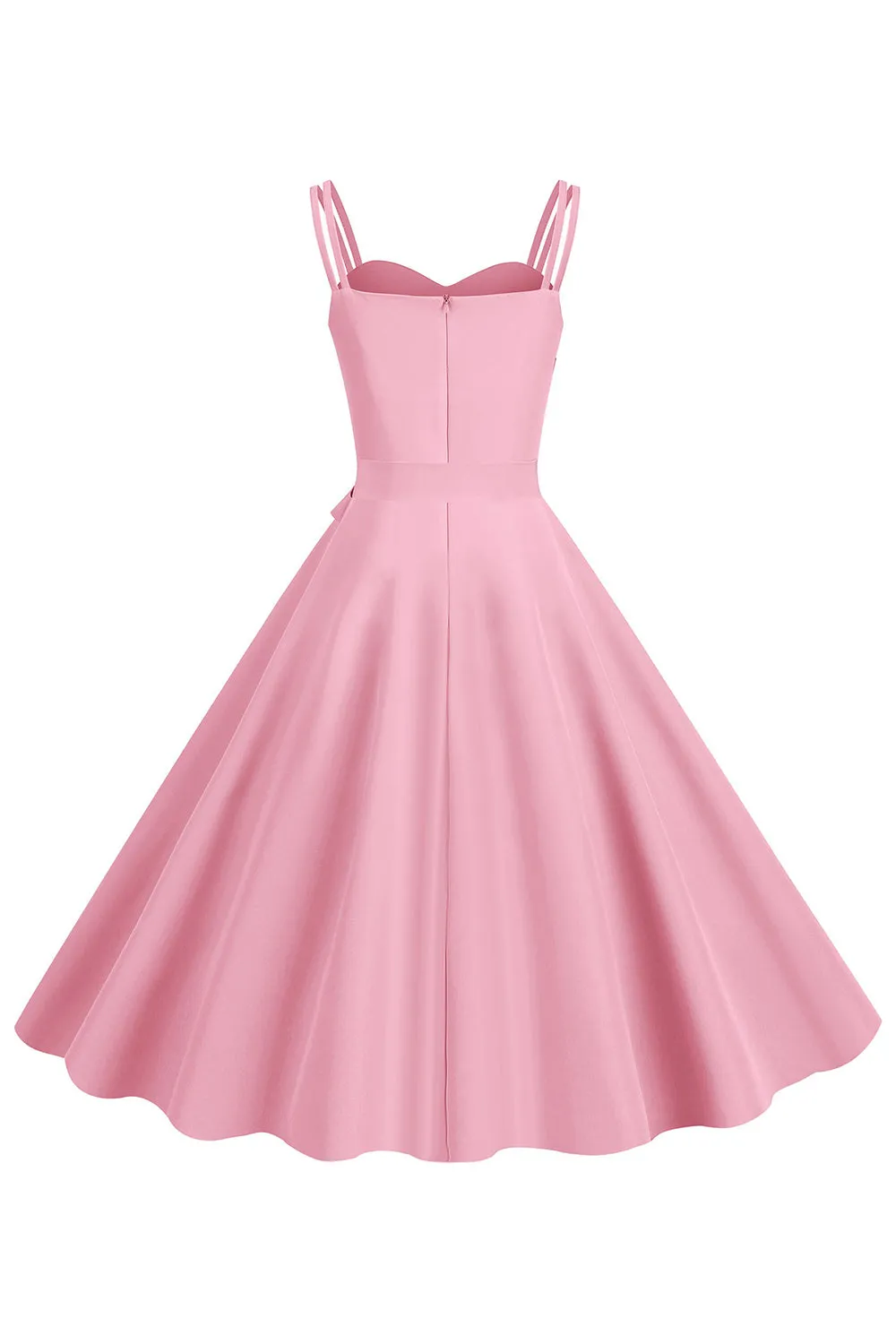 Blush Spaghetti Straps A Line 1950s Dress sold by Zapaka product image thumbnail 2